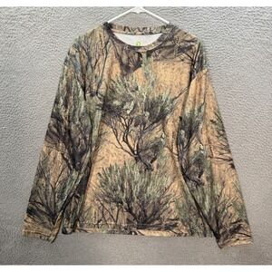 Green Mark Shirt Adult Large Camo Performance Stretch Seclusion 3D Open Country